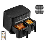 T-FAL EY905N50 Dual Easy Fry & Grill Air Fryer - Blemished package with full warranty