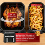 T-FAL EY901850 Dual Easy Fry Air fryer & Grill - Blemished package with full warranty