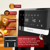 T-FAL EY901850 Dual Easy Fry Air fryer & Grill - Blemished package with full warranty