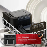 T-FAL EY901850 Dual Easy Fry Air fryer & Grill - Blemished package with full warranty