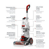 HOOVER FH52005CDI SmartWash Expert Automatic Upright Carpet Deep Cleaner - Factory serviced with Home Essentials Warranty