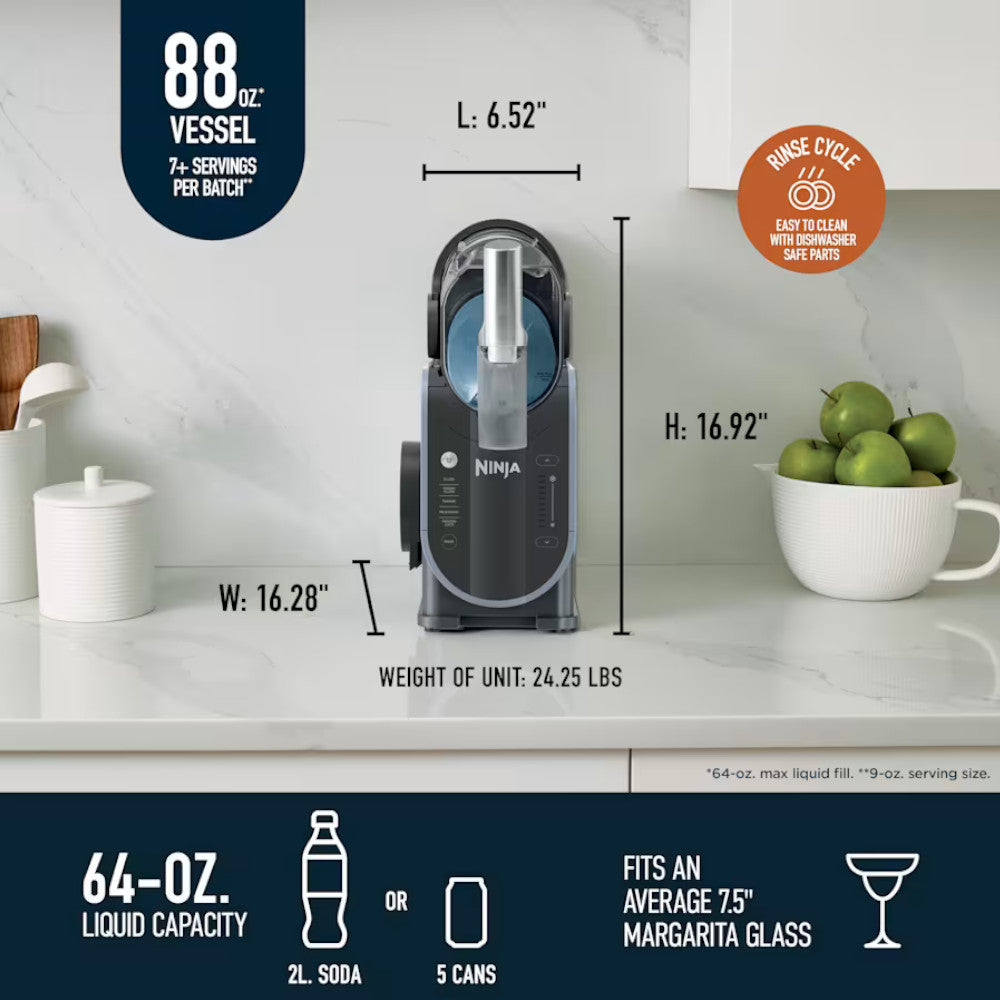 NINJA FS301C Slushi Professional Frozen Drink Maker - Factory serviced with Home Essentials warranty