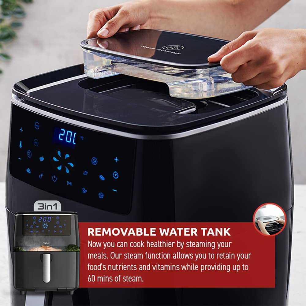 T-FAL Easy Fry Grill & Steam 3in1 XXL Air Fryer -  Blemished package with full warranty - FW201850