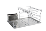 ITY 2 Tier Dish Rack with Chrome Tray - G3386
