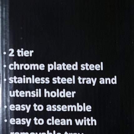 ITY 2 Tier Dish Rack with Chrome Tray - G3386