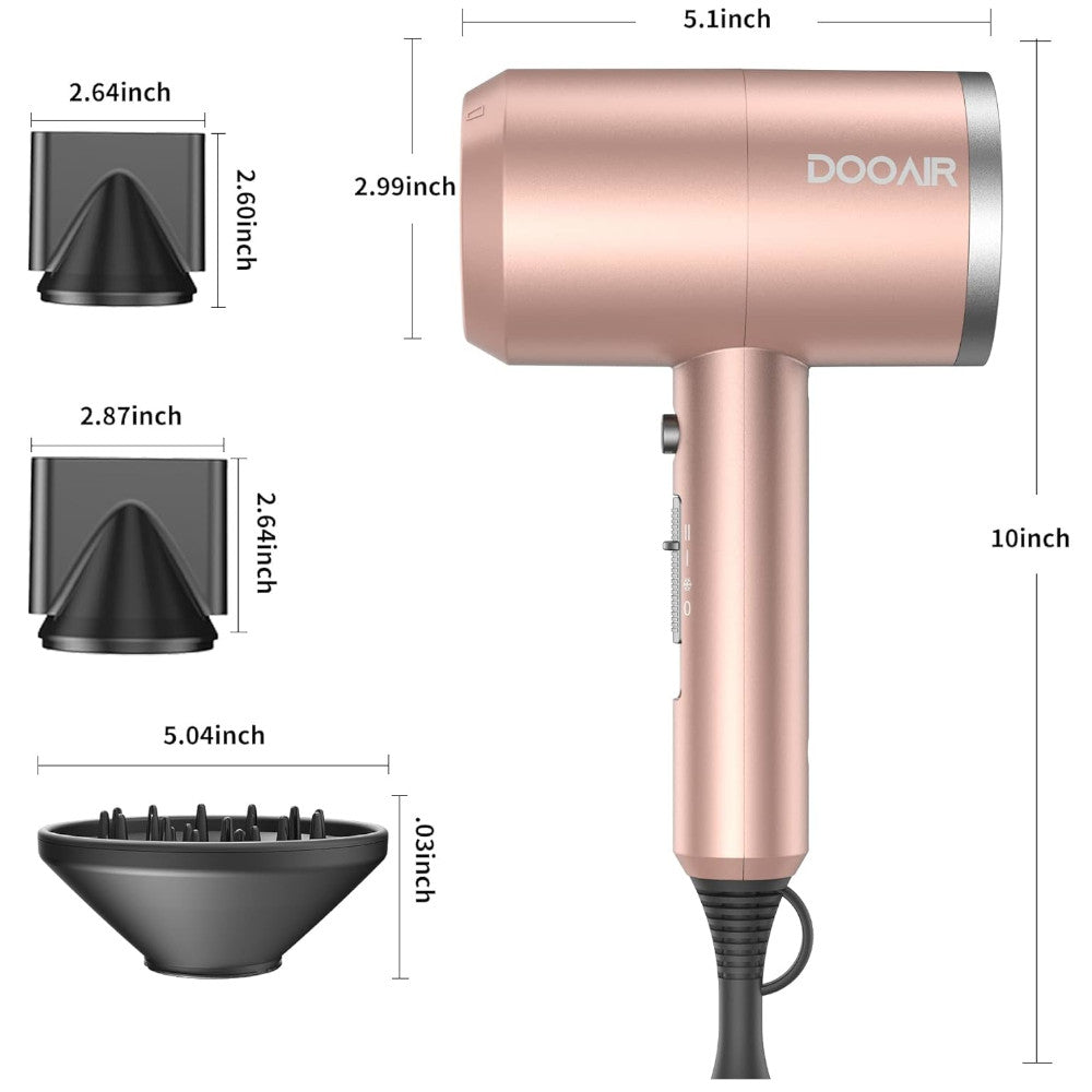 DOOAIR Ionic Professional Blow Dryer in Red