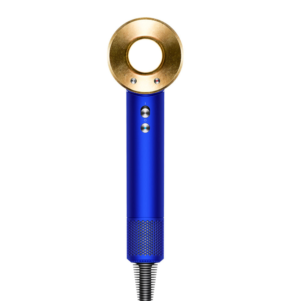 DYSON OFFICIAL OUTLET - HD07 Supersonic Hair Dryer Blue/23.75 Karat Gold - Refurbished with 1 year Dyson Warranty - (Excellent)