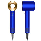 DYSON OFFICIAL OUTLET - HD07 Supersonic Hair Dryer Blue/23.75 Karat Gold - Refurbished with 1 year Dyson Warranty - (Excellent)