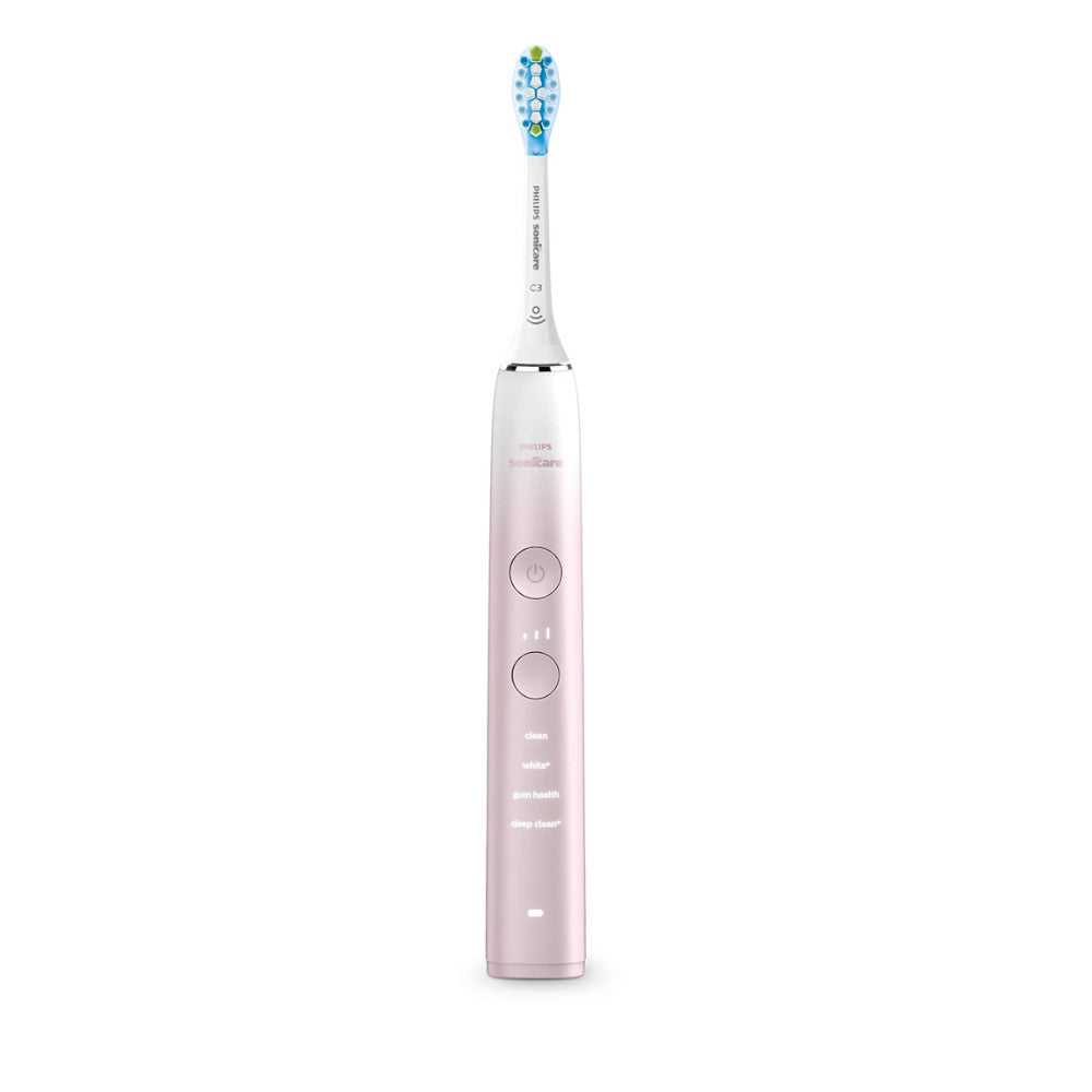 PHILIPS SONICARE HX9911/90 Diamond clean 9000 Special Edition Rechargeable Toothbrush, White/pink