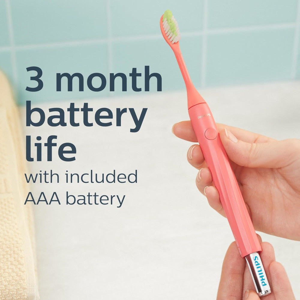 PHILIPS SONICARE HY1100/01 One Battery Toothbrush - Coral