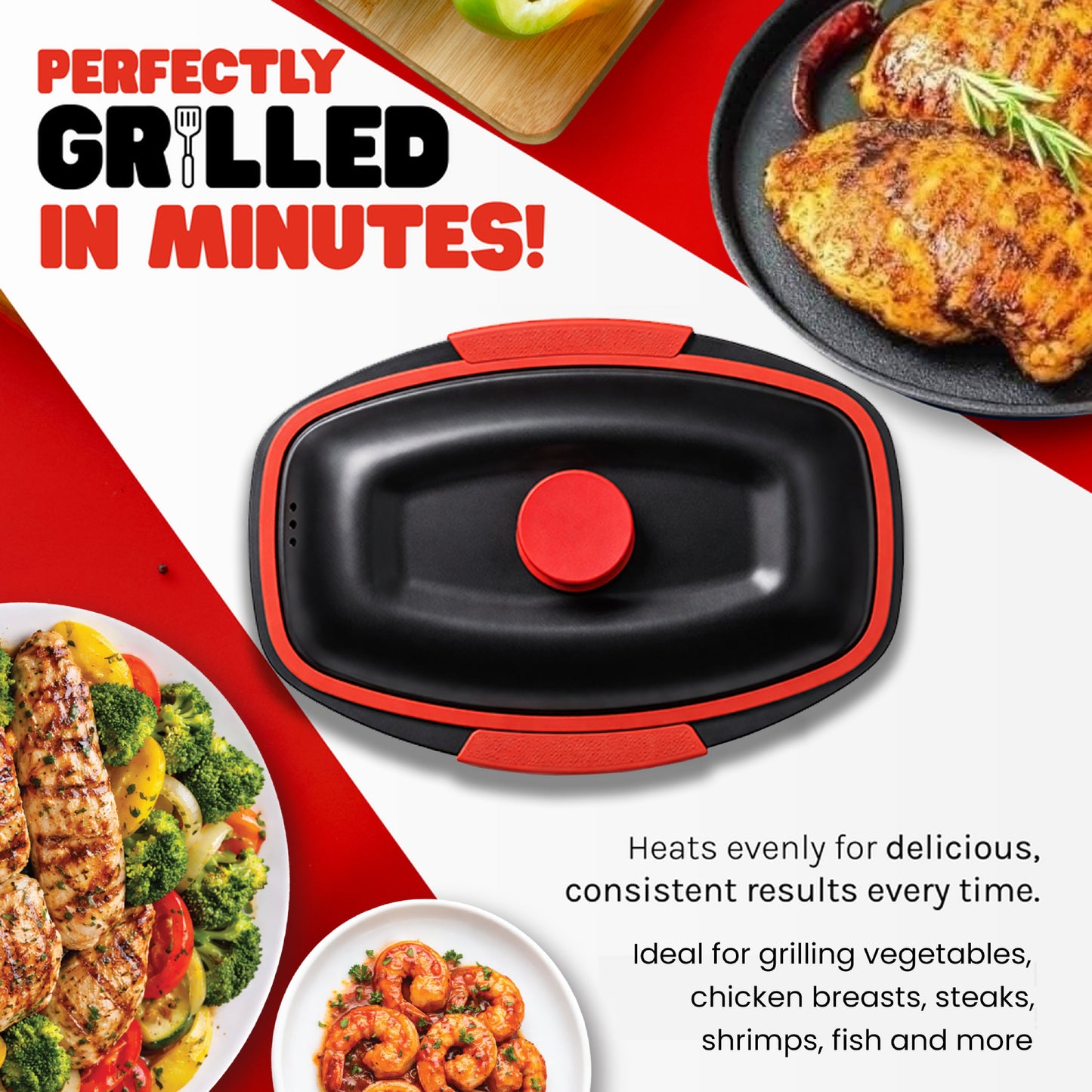 Micro Grill Chef Pot™ Microwave Cooking Pot – Versatile Microwave Food Cooker with Lid – Microwave Safe Steamer & Soup Pot – BPA-Free, Dishwasher Safe, Ideal for Fast Meals & Healthy Cooking