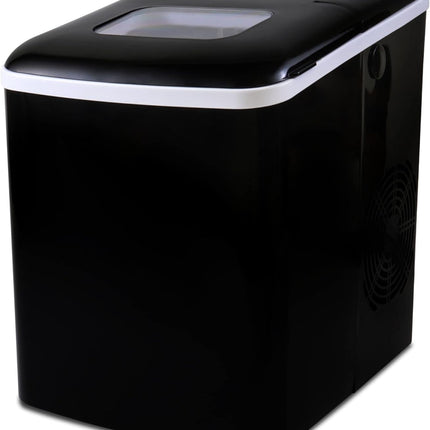 KOOLATRON KIM23-B Portable Countertop Automatic Ice Maker, Self-Cleaning with Digital Controls and LED Indicators in Black