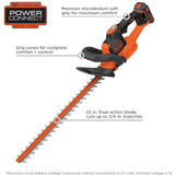 BLACK+DECKER LHT321 Electric Hedge Trimmer, 22-Inch- Refurbished with Full Manufacturer Warranty