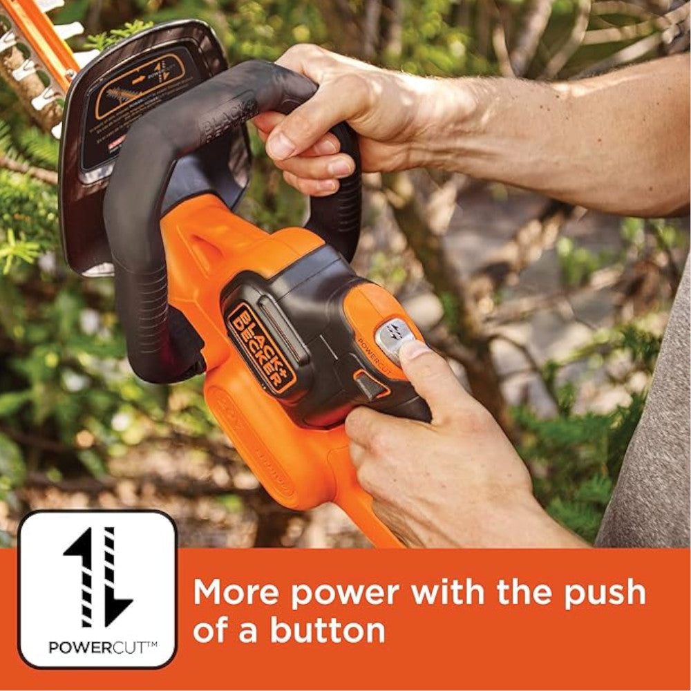 BLACK+DECKER LHT321 Electric Hedge Trimmer, 22-Inch- Refurbished with Full Manufacturer Warranty