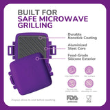 Micro Grill Classic™ Toastie Maker, Microwave Grill, Sandwich Toaster, 3 Minute Grilled Cheese, Crispy, Panini Press, Dishwasher Safe, Office, Home, Travel & School Dorms