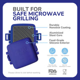 Micro Grill Classic™ Toastie Maker, Microwave Grill, Sandwich Toaster, 3 Minute Grilled Cheese, Crispy, Panini Press, Dishwasher Safe, Office, Home, Travel & School Dorms