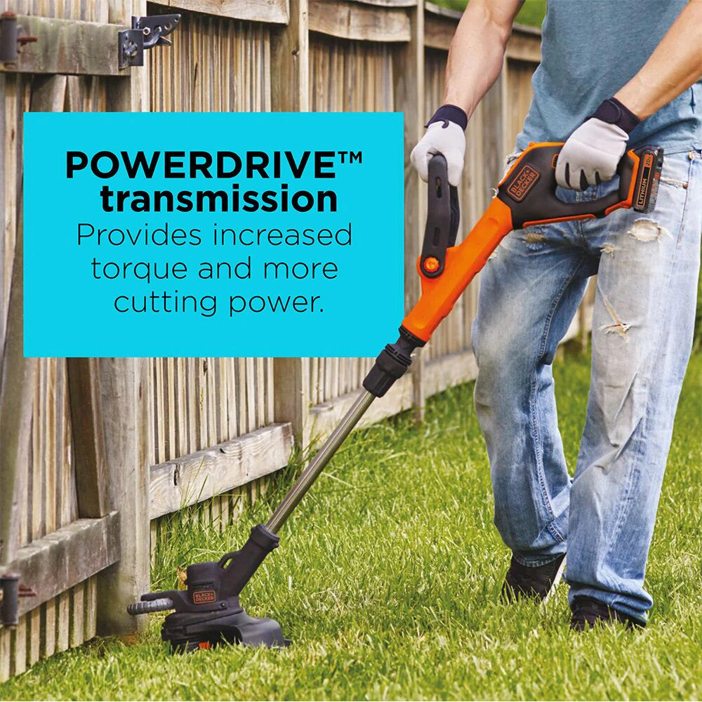 BLACK+DECKER LST522-CA 20V MAX* 12 In. 2-Speed String Trimmer/Edger