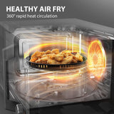 TOSHIBA ML2-TC10SAIT(SS) 7-in-1 Countertop Microwave Oven with Air Fryer - Quality recertified with Home Essentials warranty