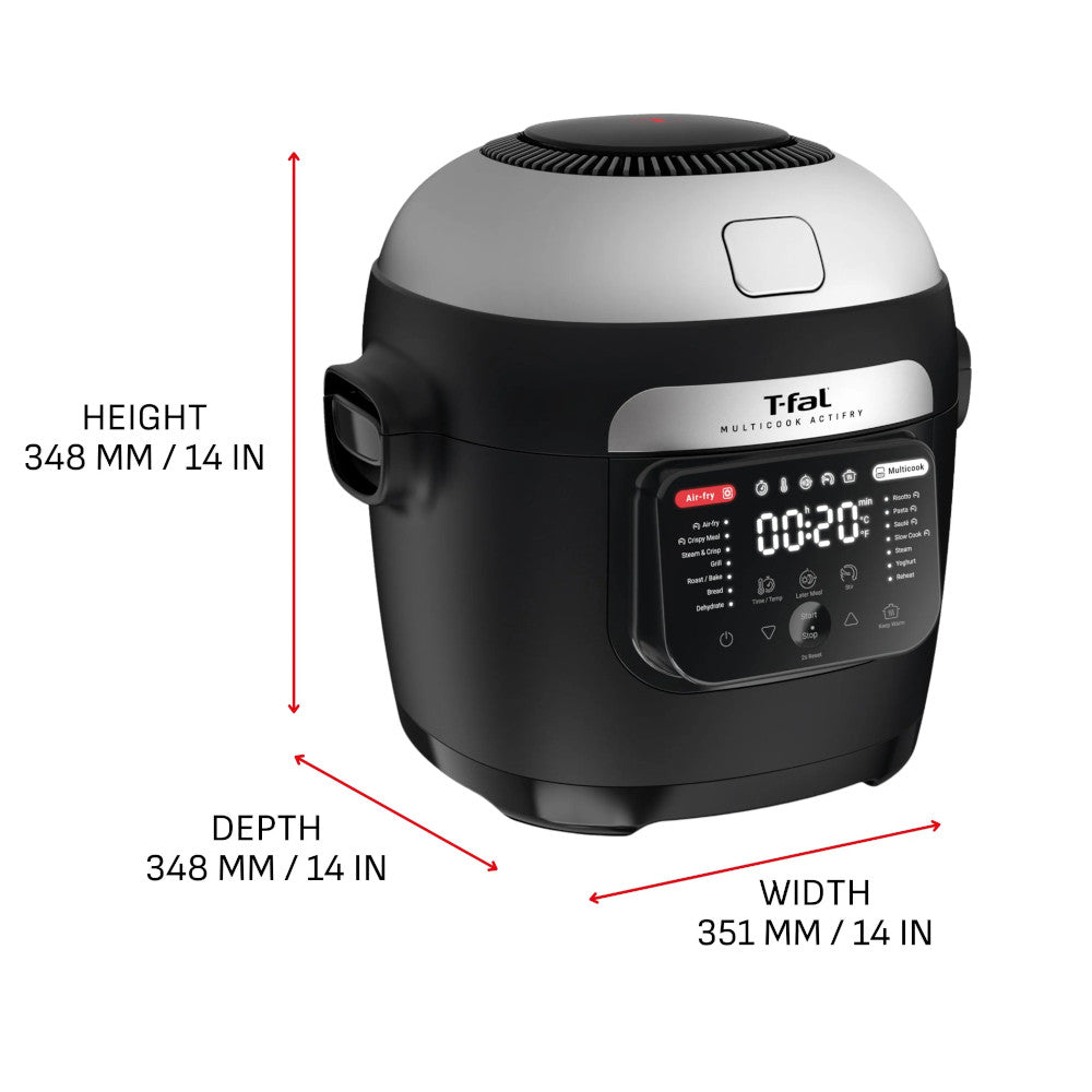 T-FAL MY740CQ0 ActiFry Multicooker & Air Fryer with Automatic Stirring Paddle 6L - Blemished package with full warranty
