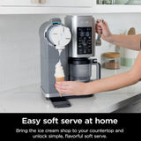 NINJA NC701 Swirl by CREAMi Soft Serve & Ice Cream Machine - Factory serviced with Home Essentials warranty
