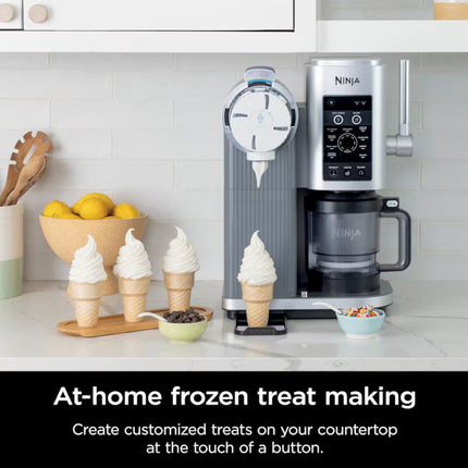 NINJA NC701 Swirl by CREAMi Soft Serve & Ice Cream Machine - Factory serviced with Home Essentials warranty