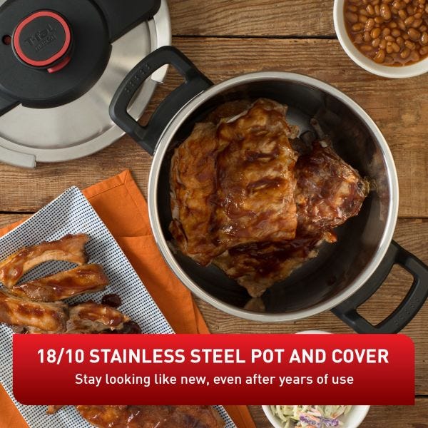 T-FAL 6L Clipso Pressure Cooker - Blemished package with full warranty - P4500732