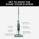 SHARK S7000C Steam & Scrub All-in-One Scrubbing and Sanitizing Hard Floor Steam Mop - Factory serviced with 90 day warranty
