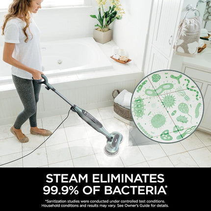 SHARK S7005C Steam & Scrub All-in-One Scrubbing and Sanitizing Hard Floor Steam Mop - Factory serviced with Home Essentials warranty