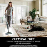 SHARK S7005C Steam & Scrub All-in-One Scrubbing and Sanitizing Hard Floor Steam Mop - Factory serviced with Home Essentials warranty