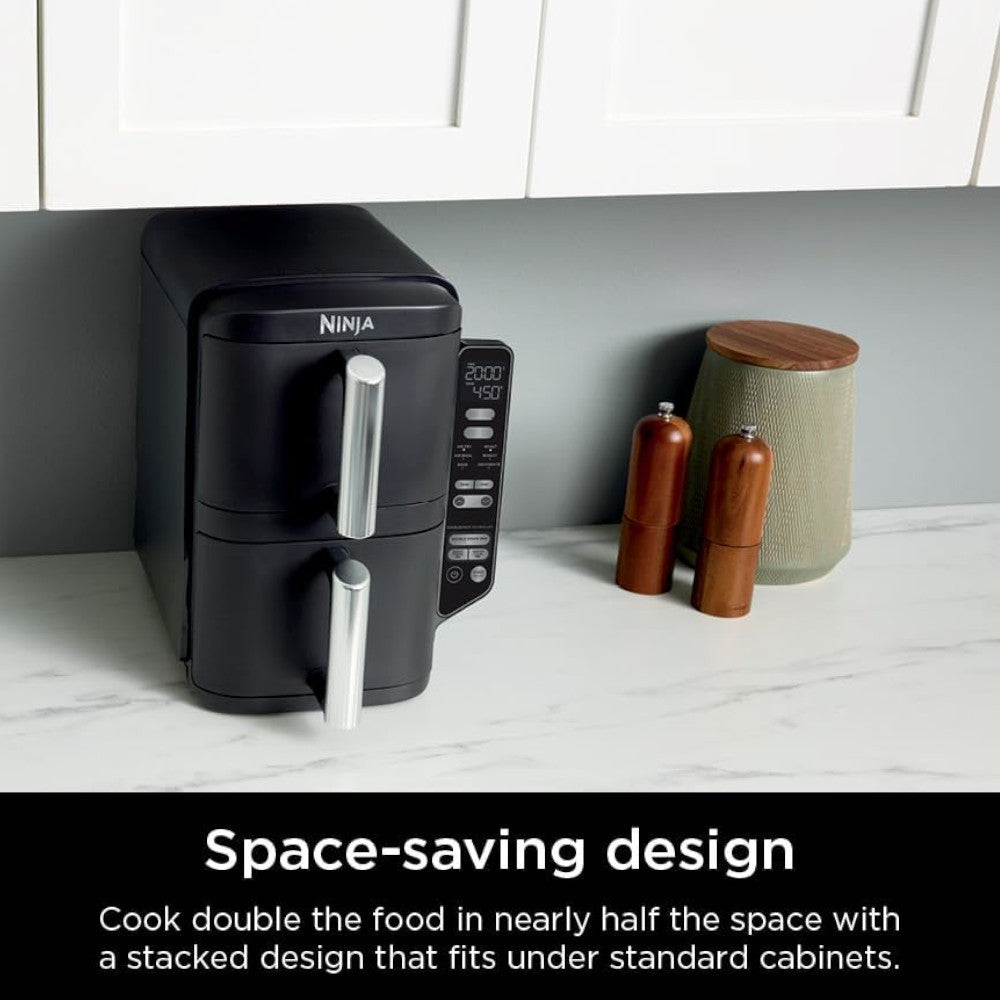 NINJA SL202CCO Double Stack Air Fryer Oven - Factory serviced with Home Essentials warranty