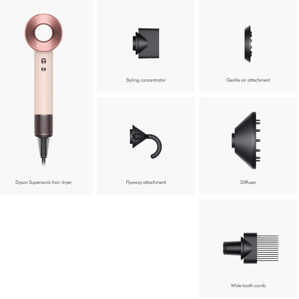 DYSON OFFICIAL OUTLET Supersonic Hair Dryer Ceramic Pink/Rose Gold - Refurbished with 1 year Dyson Warranty - (Excellent)