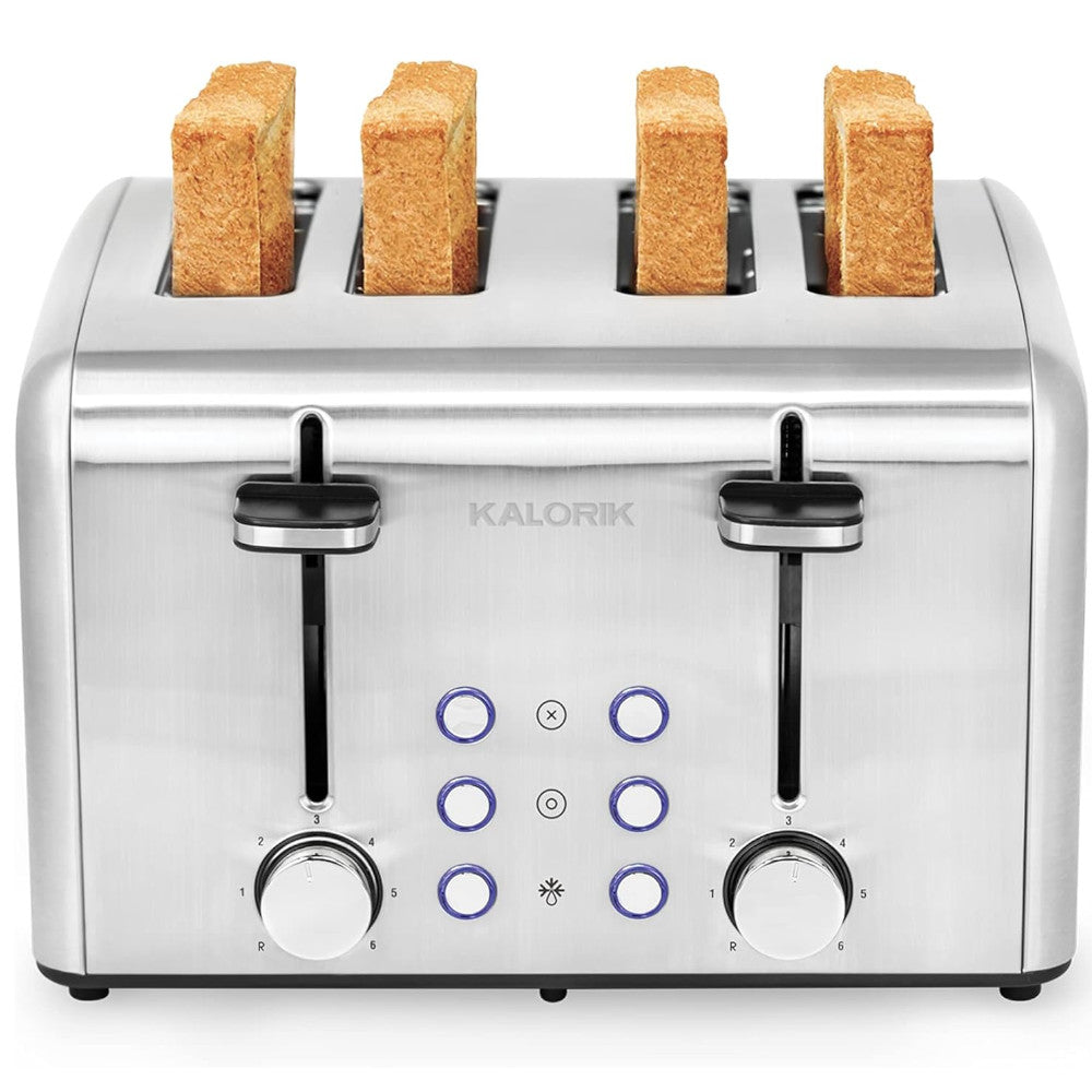 KALORIK TO46813SS 4-Slice Stainless Steel Toaster