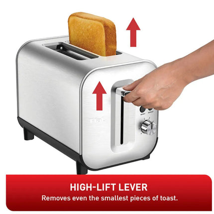 T-FAL TT682D50 Element Stainless Steel 2 Slice Toaster