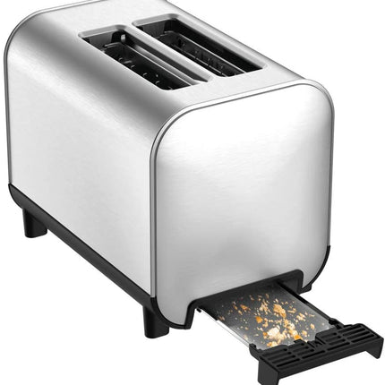 T-FAL 2 Slice Stainless Steel Toaster - Blemished package with full warranty - TT682D50