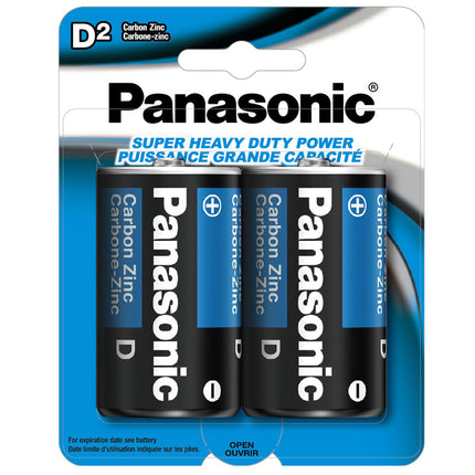 PANASONIC 2-Pack Type "D" Super HD Batteries -  UM1NPA2BCA