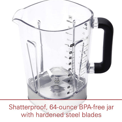 WOLF Gourmet High-Performance Blender - Factory serviced with 1 year warranty - WGBL100S