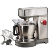 Wolf Gourmet High-Performance Stand Mixer WGSM100S 7-Quart Brushed Stainless Steel- Refurbished with Home Essentials Warranty