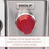 Wolf Gourmet High-Performance Stand Mixer WGSM100S 7-Quart Brushed Stainless Steel- Refurbished with Home Essentials Warranty