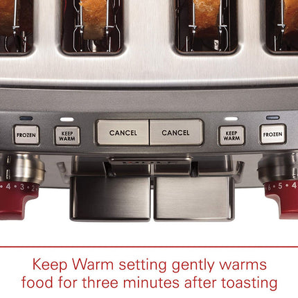 WOLF Gourmet 4-Slice Extra-Wide Slot Toaster - Factory serviced with 1 year warranty - WGTR104S