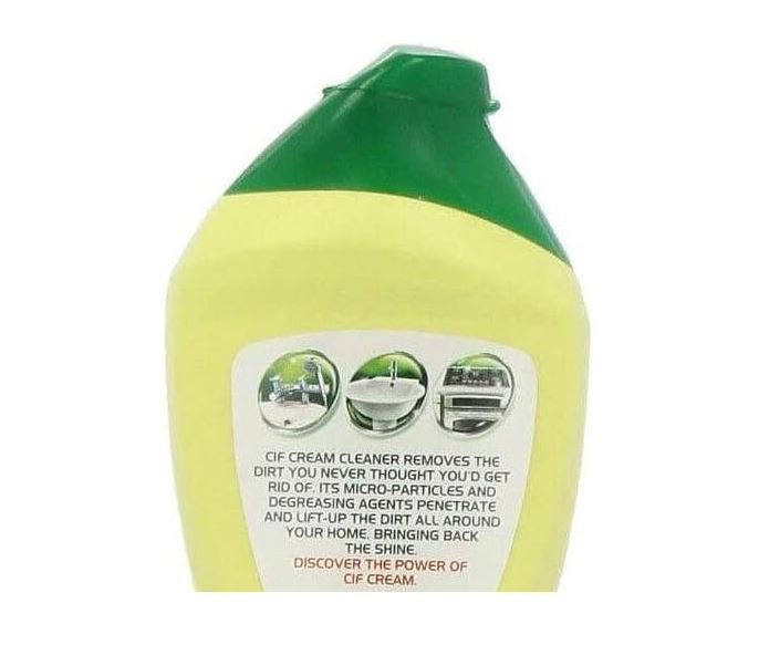Cif, Lemon Scented Cream Cleaner 750ml, Yellow