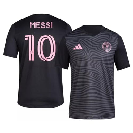Maillot de match performant adidas Lionel Messi Inter Miami CF #10 pour homme, Noir
