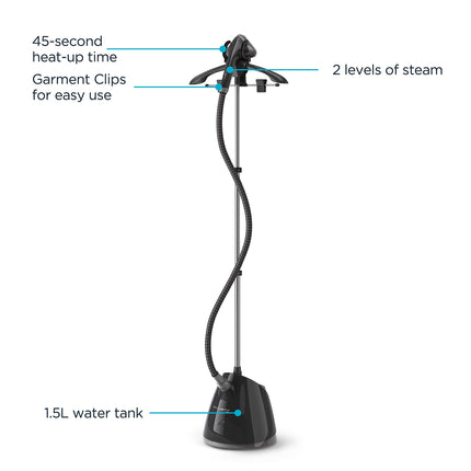 Défroisseur vapeur vertical Rowenta IS6300 Master Valet avec support exclusif Roll & Press, 1 550 W