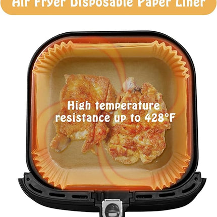 Square Non-Stick Air Fryer Disposable Liners 20cm, 50pcs