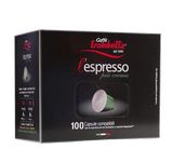 Caffè Trombetta Espresso Coffee Capsules, 100-pack , Black