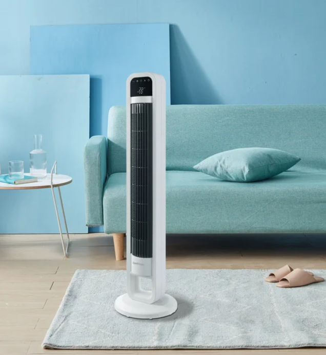 OmniBreeze, Premium 96 cm (38 in.) Tower Fan with Internal Oscillation and Wi-Fi , Black