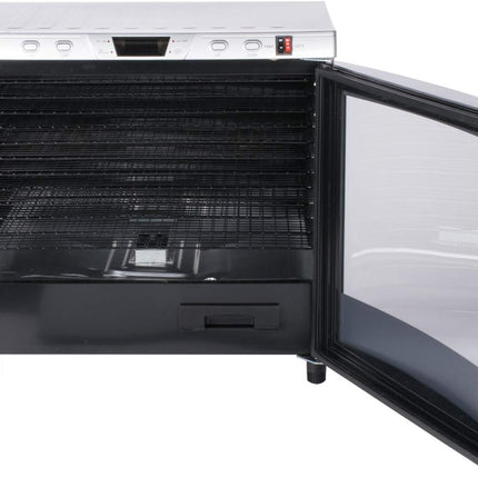 Weston, Pro Series Digital Dehydrator 28-0301-W, 80 Liter 12 Tray with Timer & Light ,Silver
