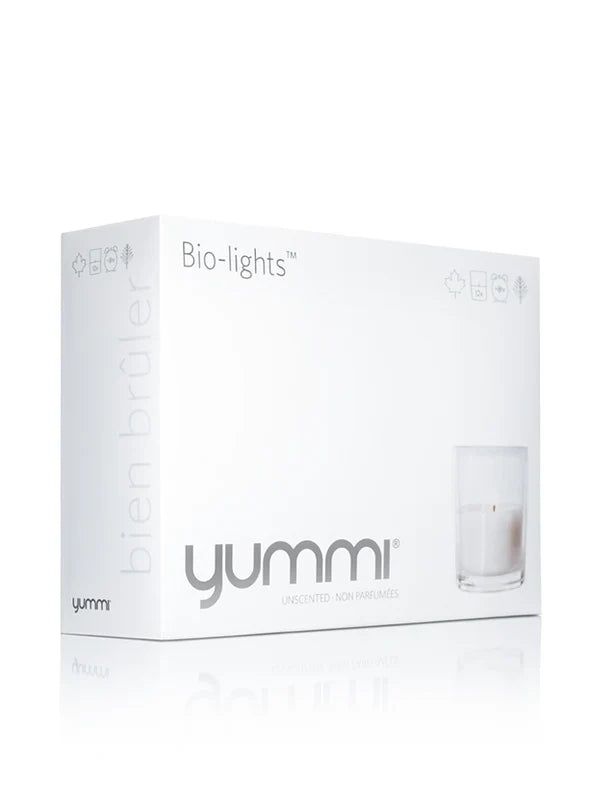 Yummi Unscented 2 x 2.5 Biolight Candle Jars - 12 per Pack