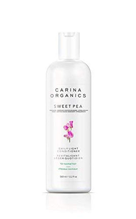 Revitalisant Carina Organics Pois de senteur usage quotidien léger, 360 millilitres