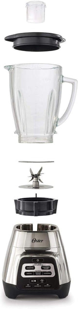 Oster Texture Select Master Series Blender with Glass Jar, Chrome
