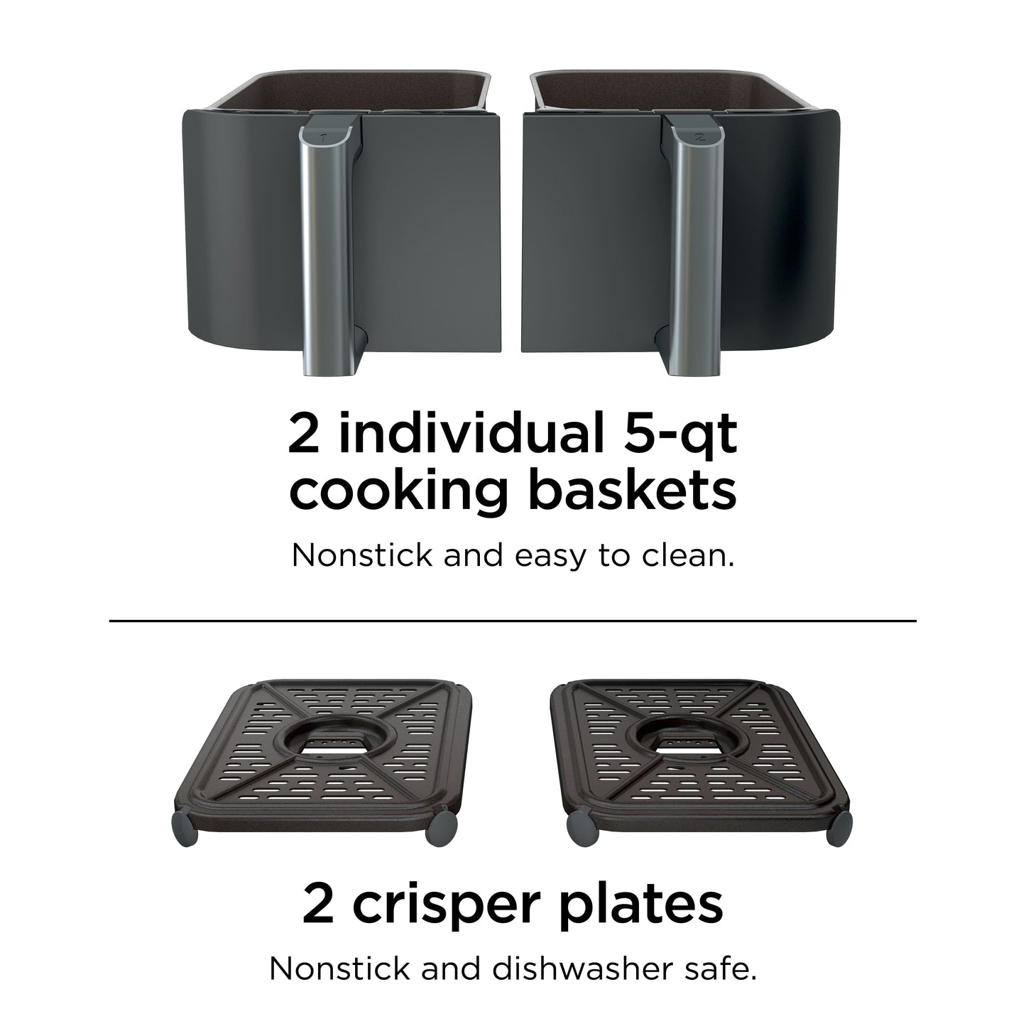 Ninja® Foodi® 6-in-1 10-qt. XL 2-Basket Air Fryer with DualZone™ Technology